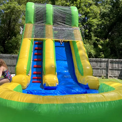 Commercial Dry and Wet 25ft Inflatable Water Slide with Pool Kids' Summer Water Game