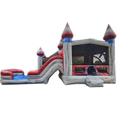 Unisex Kids Play Inflatable Bouncer House with Slide Pool and Commercial PVC Material