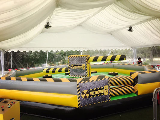 Features PORTABLE Meltdown Inflatable Challenge Sports Game for Adults PVC Jumping Fun