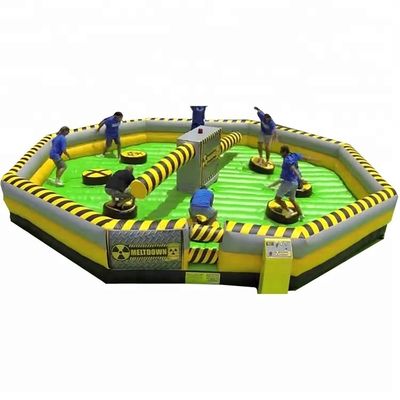 Features PORTABLE Meltdown Inflatable Challenge Sports Game for Adults PVC Jumping Fun