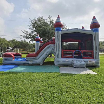 Unisex Kids Play Inflatable Bouncer House with Slide Pool and Commercial PVC Material