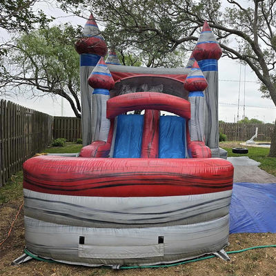 Unisex Kids Play Inflatable Bouncer House with Slide Pool and Commercial PVC Material