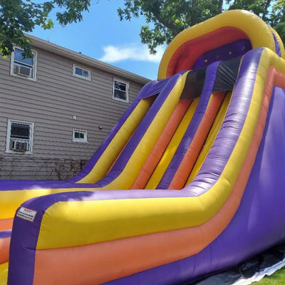Large Commercial Inflatable Dry or Water Slide Dual Slip and Slide for Party Rentals
