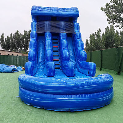 Water Park Inflatable PVC Double Slip N Slide with Pool Jumping Backyard Water Slide