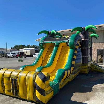 Toxic Tropic Palm Tree Bouncy Castle Combo Ideal for Indoor and Outdoor Entertainment