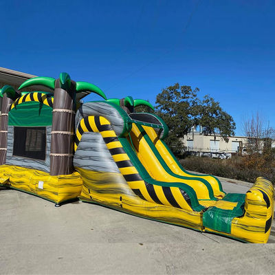 Toxic Tropic Palm Tree Bouncy Castle Combo Ideal for Indoor and Outdoor Entertainment