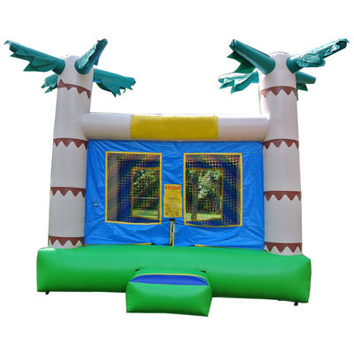 14 Years up Customized Color Tropical Palm Tree Bouncy Kids Bouncing Castle for Rent