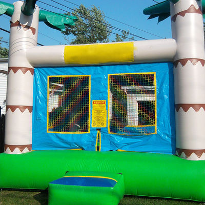 14 Years up Customized Color Tropical Palm Tree Bouncy Kids Bouncing Castle for Rent