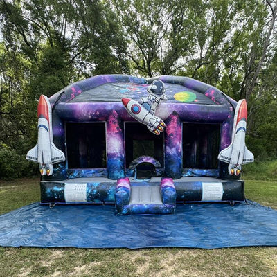 Blower Pretty Good Kids Party Astronaut Castle Spaceship Inflatable Bounce House