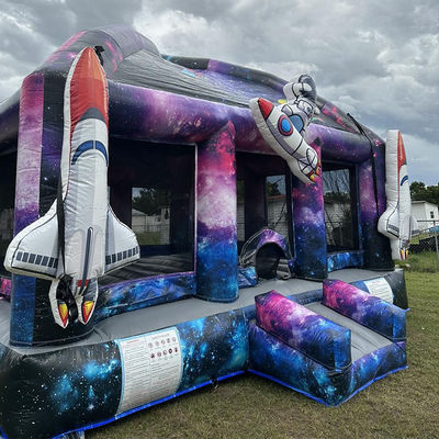Blower Pretty Good Kids Party Astronaut Castle Spaceship Inflatable Bounce House