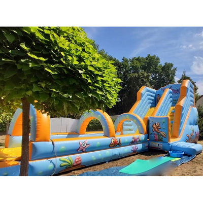 Experience the Thrill with Underwater World Theme Inflatable Water Park and Slide