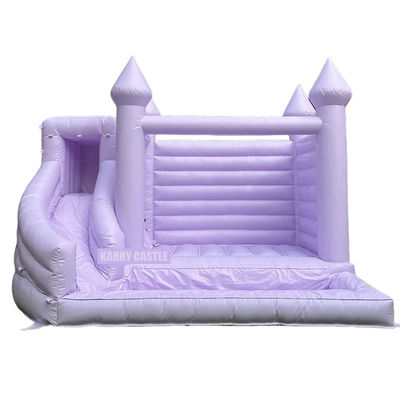 Commercial Grade PVC Inflatable Decorable Castle with Ball Pit and Slide