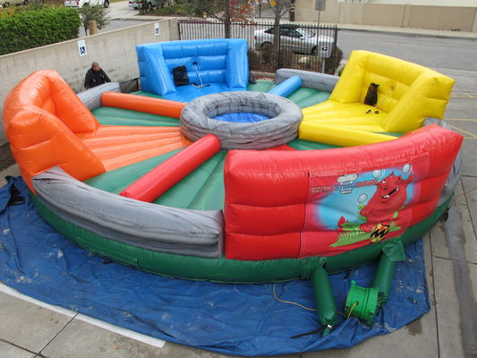 Unleash the Fun with Human Bungees Running and Hungry Hippo Chow Down Inflatable Game