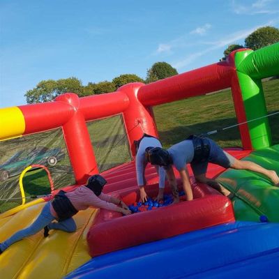 Unleash the Fun with Human Bungees Running and Hungry Hippo Chow Down Inflatable Game