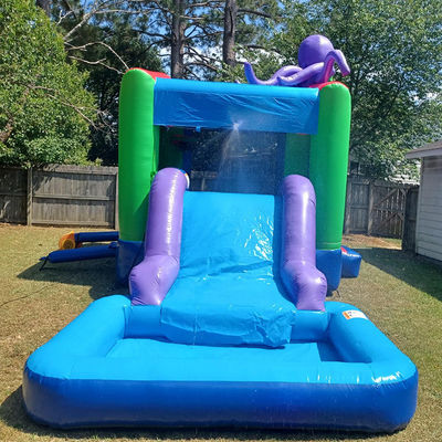 0.55mm Plato PVC Tarpaulin Inflatable Combo Castle Slide and Pool for Kids Party Play
