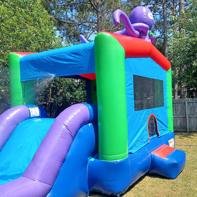 0.55mm Plato PVC Tarpaulin Inflatable Combo Castle Slide and Pool for Kids Party Play