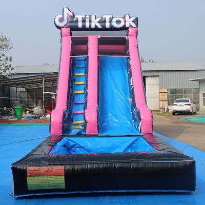 Rent a Green Bounce Jump Water Slide Inflatable Cube Pool for Commercial Occasions
