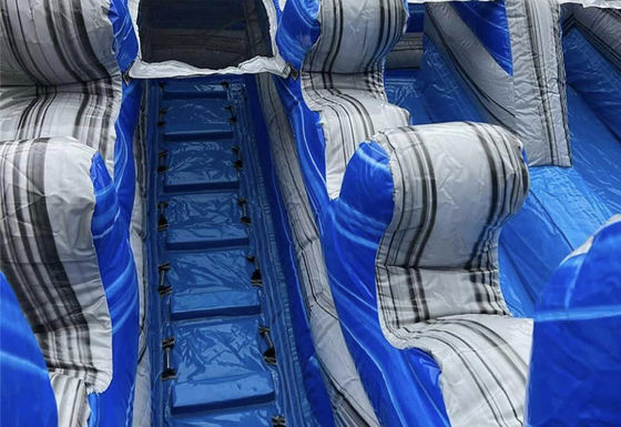 Customized Size Inflatable Water Slide with Big Shark Slip n Slide and Swimming Pool