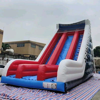 Outdoor Entertainment Must-Have Red Spiderman Inflatable Dry Slide with 2 Ladders