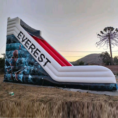 Outdoor Entertainment Must-Have Red Spiderman Inflatable Dry Slide with 2 Ladders