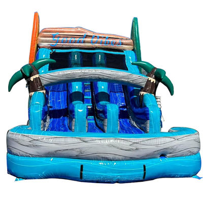 Commercial PVC Surfboard Double Slides Water Slide for Party Rentals Express Shipping