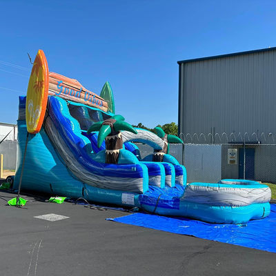 Commercial PVC Surfboard Double Slides Water Slide for Party Rentals Express Shipping
