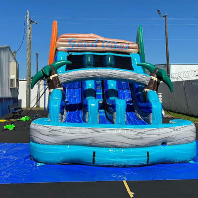 Commercial PVC Surfboard Double Slides Water Slide for Party Rentals Express Shipping