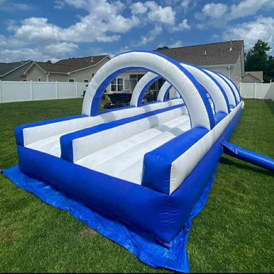 Customized Color Water Slide Inflatable with Big Water Pool 12x3x3m or Customized Size