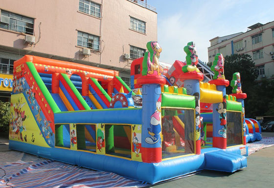 Commercial Inflatable Dry Slide with Customized Logo Carnival Circus Clown Jump Slide