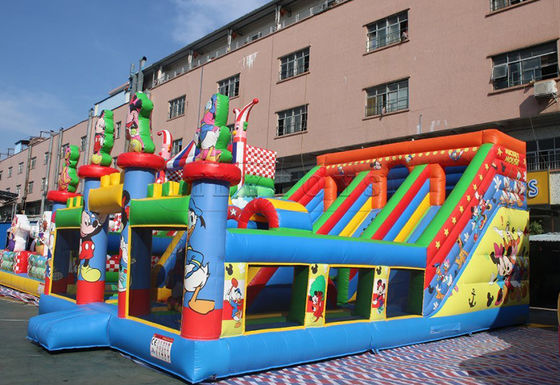 Commercial Inflatable Dry Slide with Customized Logo Carnival Circus Clown Jump Slide