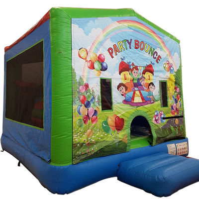 Unisex Small Waterproof PVC Inflatable Bouncy Jumping Castle Bounce House with Slide