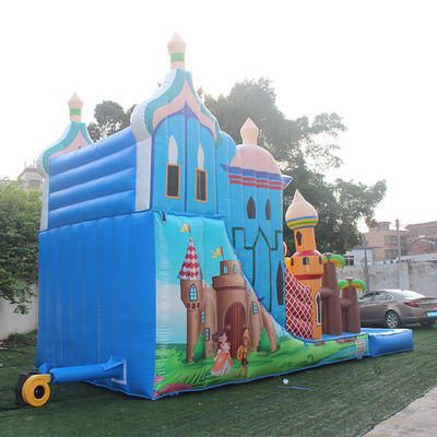 Max Capacity 100-500kg Inflatable Castle With Wet Slide for Indoor Water Pool Combo
