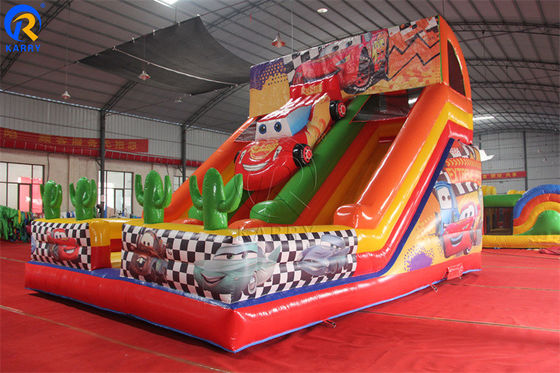 Home Bouncy Slide Playground for Kids Max Capacity 100-500kg Inflatable Double Slides
