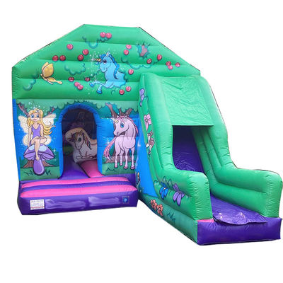 0.55mm PVC Vinyl Tarpaulin Bouncer House with Slide Indoor and Outdoor Entertainment