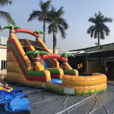 Logo Customized Logo Acceptable Palm Tree Trunk Wet Water Slide for Hot Summer Days