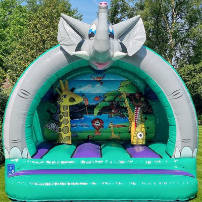 Unisex Commercial PVC Inflatable Trampoline Castle Elephant Bounce House for Party Rentals