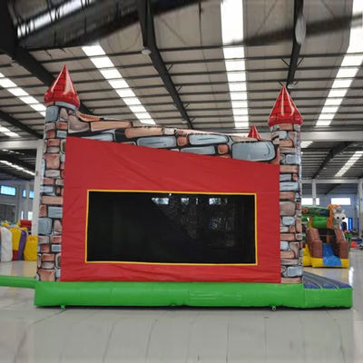 Blower Commercial PVC Cartoon Animation Inflatable Bouncer House with Slide Pool