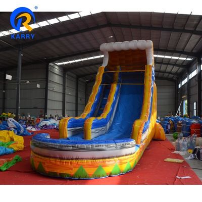 EN71/CE Certified Commercial Grade Yellow Inflatable Water Slide for Kids Bounce House