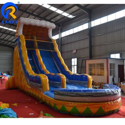 EN71/CE Certified Commercial Grade Yellow Inflatable Water Slide for Kids Bounce House