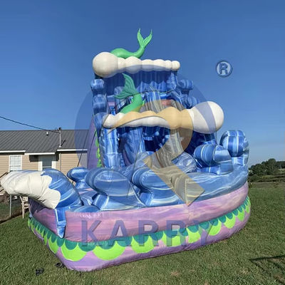 Large Adults and Kids Size Inflatable Backyard Slides with Pool