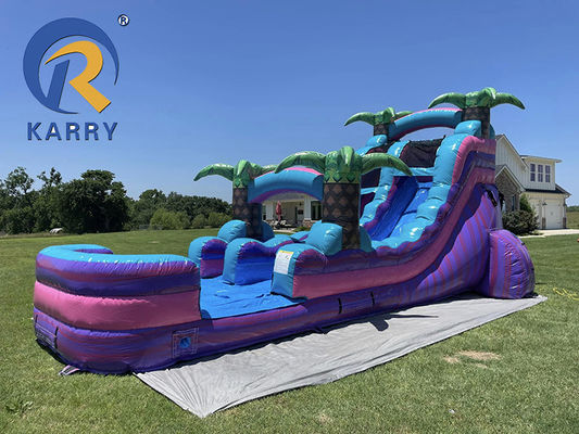 Large Adults and Kids Size Inflatable Backyard Slides with Pool