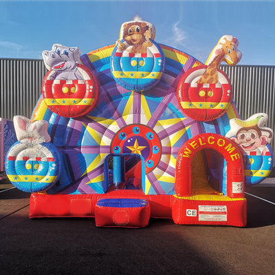 KRC Red Animal Ferris Wheel Inflatable Bounce House for Jumping