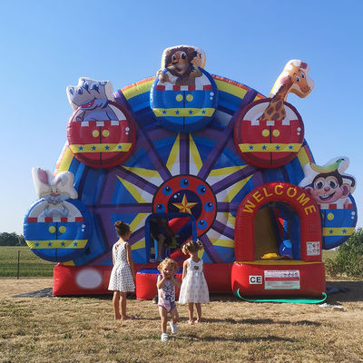 KRC Red Animal Ferris Wheel Inflatable Bounce House for Jumping