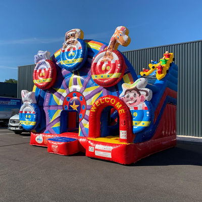 KRC Red Animal Ferris Wheel Inflatable Bounce House for Jumping