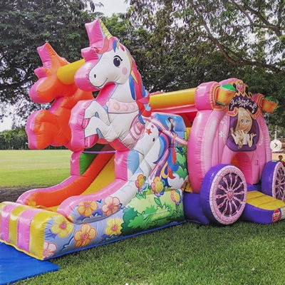 Shipping Way Sea Air Express Rainbow Unicorn Inflatable Bouncy Bouncer with Slide