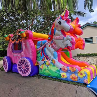 Shipping Way Sea Air Express Rainbow Unicorn Inflatable Bouncy Bouncer with Slide