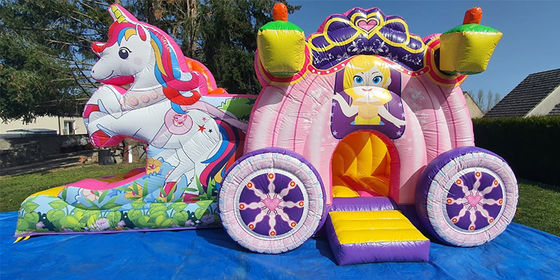 Shipping Way Sea Air Express Rainbow Unicorn Inflatable Bouncy Bouncer with Slide