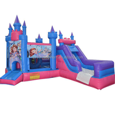 Features PORTABLE Children Naughty Castle Inflatable Bounce House with Slide and Pool