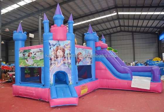 Features PORTABLE Children Naughty Castle Inflatable Bounce House with Slide and Pool