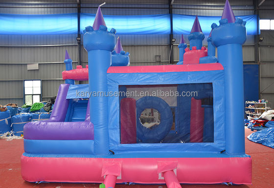 Features PORTABLE Children Naughty Castle Inflatable Bounce House with Slide and Pool